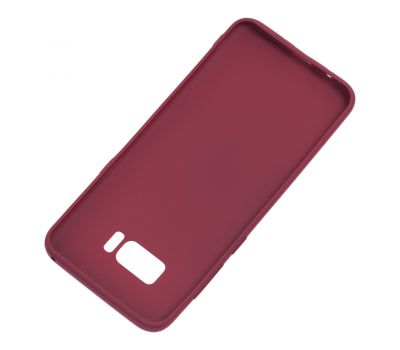 Чохол для Samsung Galaxy S8+ (G955) Carbon темно-червоний 554959