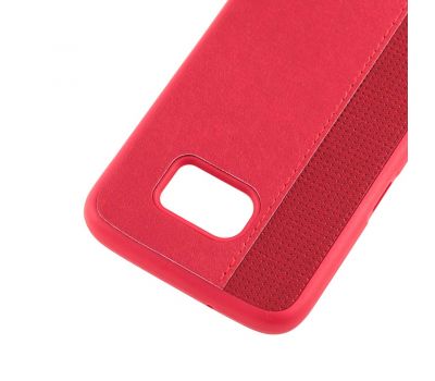 Чохол Samsung Galaxy S7 Edge (G935) Label Case Leather + Perfo червоний 554370