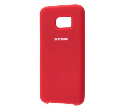 Чохол для Samsung Galaxy S7 Edge (G935) Silky Soft Touch темно червоний
