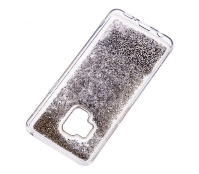 Чохол для Samsung Galaxy S9 (G960) Блиск вода сріблястий "чорний кіт" 555546