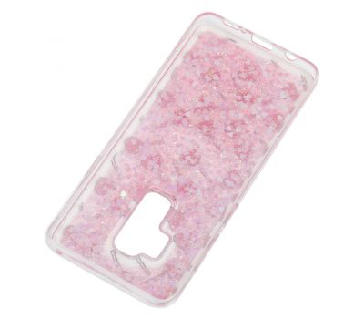 Чохол для Samsung Galaxy S9+ (G965) Блискучі вода рожевий "цукерки" 555860