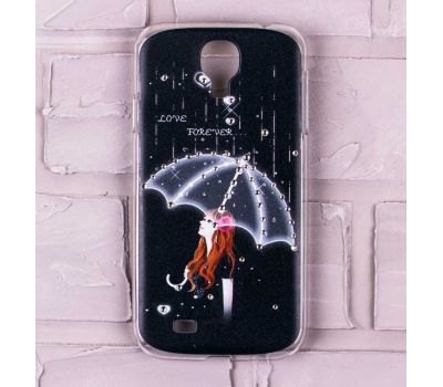 Чохол для Samsung Galaxy S4 (i9500) зі стразами дівчина з парасолькою