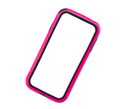 Бампер для Samsung i9500 Galaxy S4 рожевий 556603