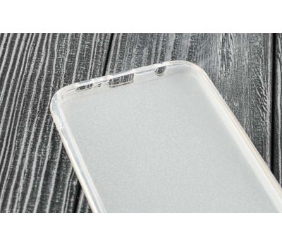 Чохол для Samsung S6 Shining Glitter з блискітками сріблястий 556051