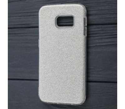 Чохол для Samsung  S6 edgeShining Glitter сріблястий