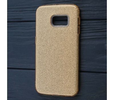 Чохол для Samsung  S6 edgeShining Glitter з блискітками золотистий