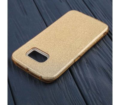 Чохол для Samsung  S6 edgeShining Glitter з блискітками золотистий 556026
