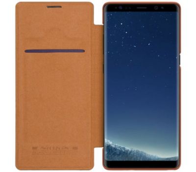 Чохол книжка для Samsung Galaxy Note 8 (N950) Nillkin Qin коричневий 558537