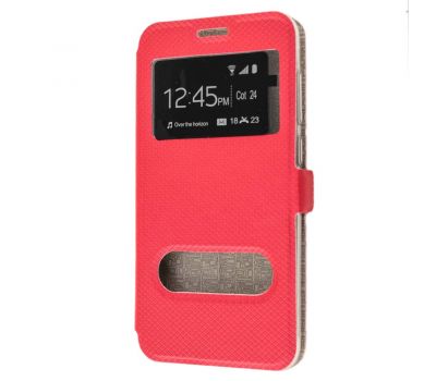 Чохол книжка Samsung Galaxy J7 (J700) Modern Style з двома вікнами червоний