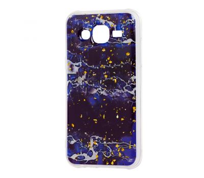 Чохол для Samsung Galaxy J5 (J500) Art confetti "мармур синій"