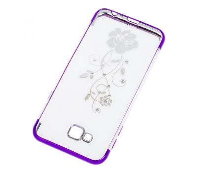 Чохол для Samsung Galaxy J4+ 2018 (J415) kingxbar diamond flower фіолетовий 559880