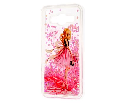 Чохол для Samsung Galaxy J5 (J500) вода світло-рожевий "дівчина"