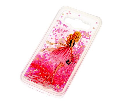 Чохол для Samsung Galaxy J5 (J500) вода світло-рожевий "дівчина" 560149