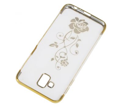 Чохол для Samsung Galaxy J6+ 2018 (J610) kingxbar diamond flower золотистий 560750