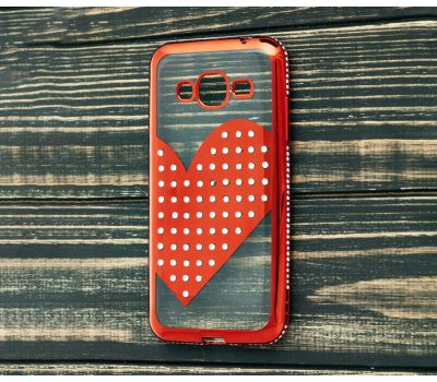 Чохол для Samsung Galaxy J3 2016 (J320) Kingxbar серце червоний