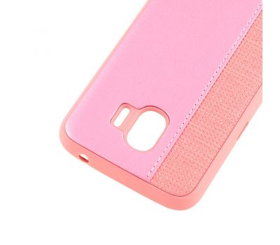 Чохол для Samsung Galaxy J2 2018 (J250) Label Case Leather + Perfo рожевий 561763