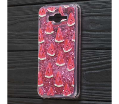 Чохол для Samsung Galaxy J7 (J700) вода червоний "кавун"