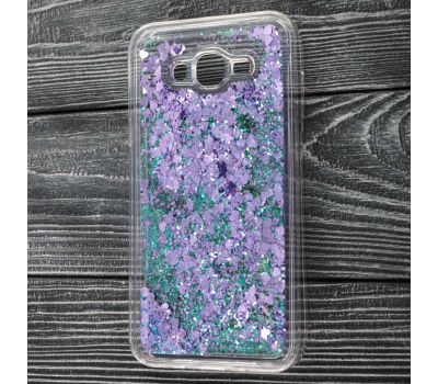 Чохол для Samsung Galaxy J5 (J500) блискітки вода фіолетовий