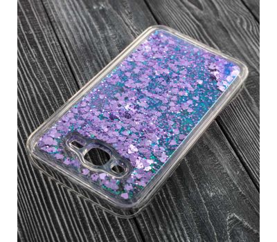 Чохол для Samsung Galaxy J5 (J500) блискітки вода фіолетовий 563052