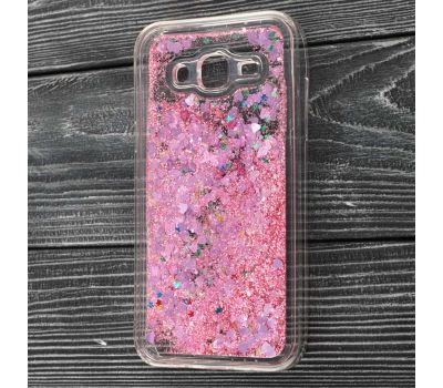 Чохол для Samsung Galaxy J5 (J500) блискітки вода рожевий