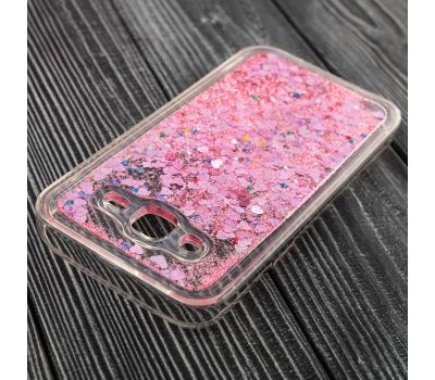 Чохол для Samsung Galaxy J5 (J500) блискітки вода рожевий 563046