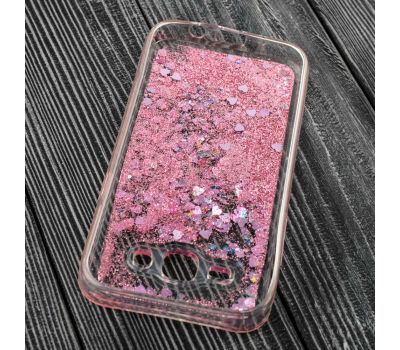 Чохол для Samsung Galaxy J5 (J500) блискітки вода рожевий 563047
