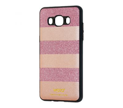 Чохол Samsung Galaxy J5 2016 (J510) woto з блискітками рожевий
