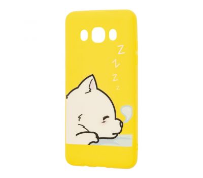 Чохол для Samsung Galaxy J5 2016 (J510) "TPU спляче щеня" жовтий