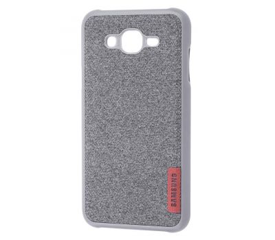 Чохол для Samsung Galaxy J7 (J700) Label Case Textile сірий