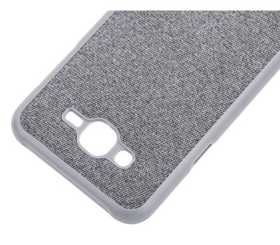 Чохол для Samsung Galaxy J7 (J700) Label Case Textile сірий 564575