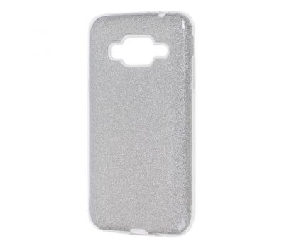 Чохол для Samsung Galaxy J3 (2016) J320 Shining Glitter з блискітками сріблястий