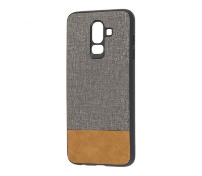 Чохол для Samsung Galaxy J8 (J810) Hard Textile сіро-коричневий