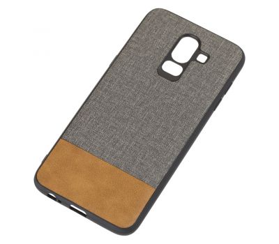 Чохол для Samsung Galaxy J8 (J810) Hard Textile сіро-коричневий 565246