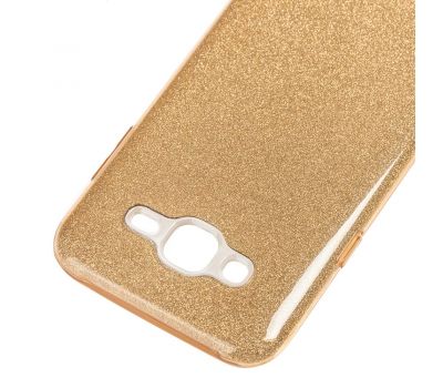 Чохол для Samsung Galaxy J7 (J700) Shining Glitter з блискітками золотистий 565996
