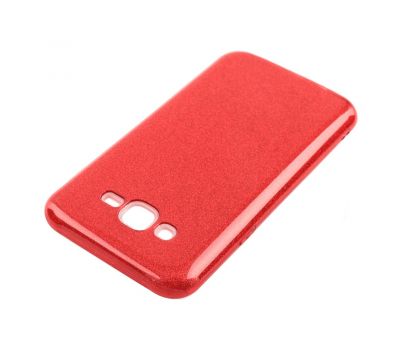 Чохол для Samsung Galaxy J7 (J700) Shining Glitter з блискітками червоний 565999