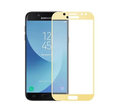 Захисне скло 5D для Samsung Galaxy J3 2017 (J330) золото (OEM)