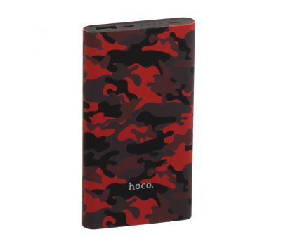 Зовнішній акумулятор Power Bank Hoco J9 Camouflage 10000 mAh red