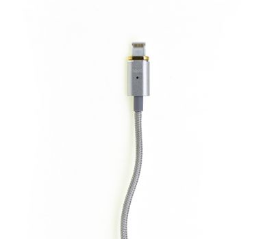 Кабель USB Hoco U16 Magnetic Lightning Cable серебро 572057