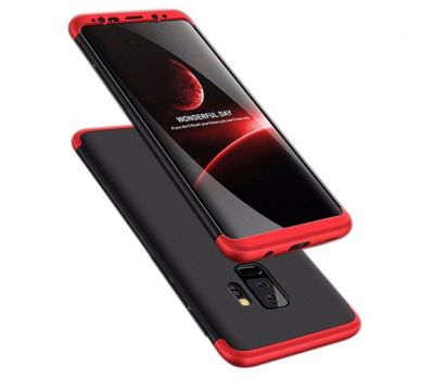 Чохол GKK LikGus для Samsung Galaxy S9+ (G965) 360 чорно-червоний