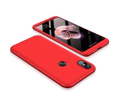 Чохол GKK LikGus для Xiaomi Redmi Note 5 / Note 5 Pro 360 червоний
