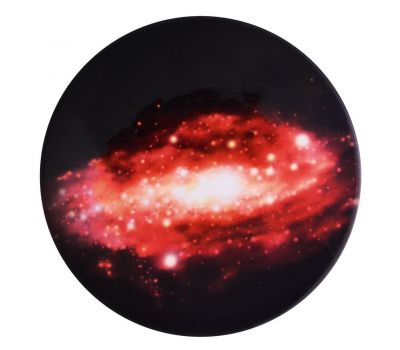 Попсокет для смартфона Galaxy glass темно-червоний "галактика"