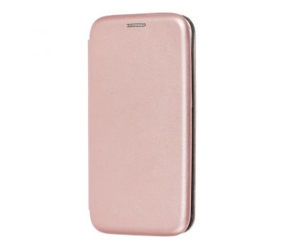Чохол книжка Premium для Samsung Galaxy S6 Edge (G925) рожево-золотистий 578762
