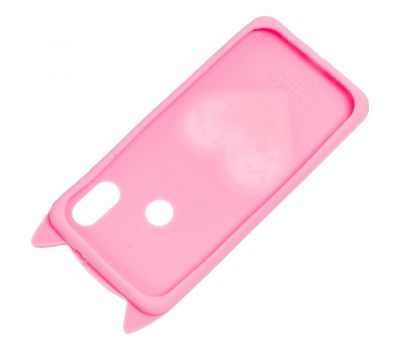 3D чохол для Xiaomi Redmi Note 5 / Note 5 Pro кіт з блискітками тепло-рожевий 579653