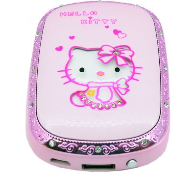 Зовнішній акумулятор Power Bank MD Hello Kitty Swarovski 12000mAh pink 58874
