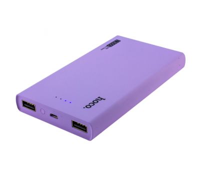 Зовнішній акумулятор power bank Hoco B12 Khaki Style 13000 mAh purple 58062