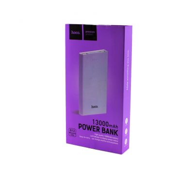 Зовнішній акумулятор power bank Hoco B12 Khaki Style 13000 mAh purple 58063