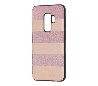 Чохол для Samsung Galaxy S9+ (G965) woto з блискітками рожевий