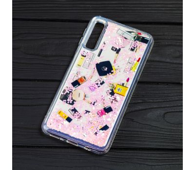 Чохол для Samsung Galaxy A50 / A50s / A30s Блиск вода "косметика 3D" рожевий 584634