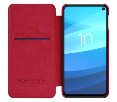 Чохол книжка Samsung Galaxy S10e (G970) Nillkin Qin series червоний 584974