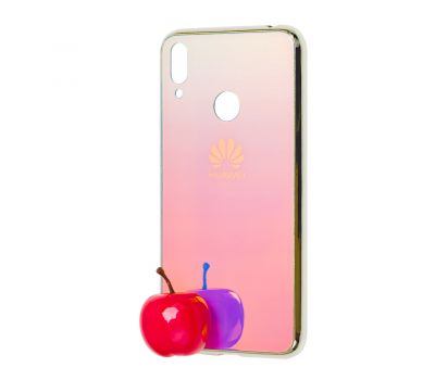 Чохол Shining для Huawei Y7 2019 дзеркальний рожево-блакитний